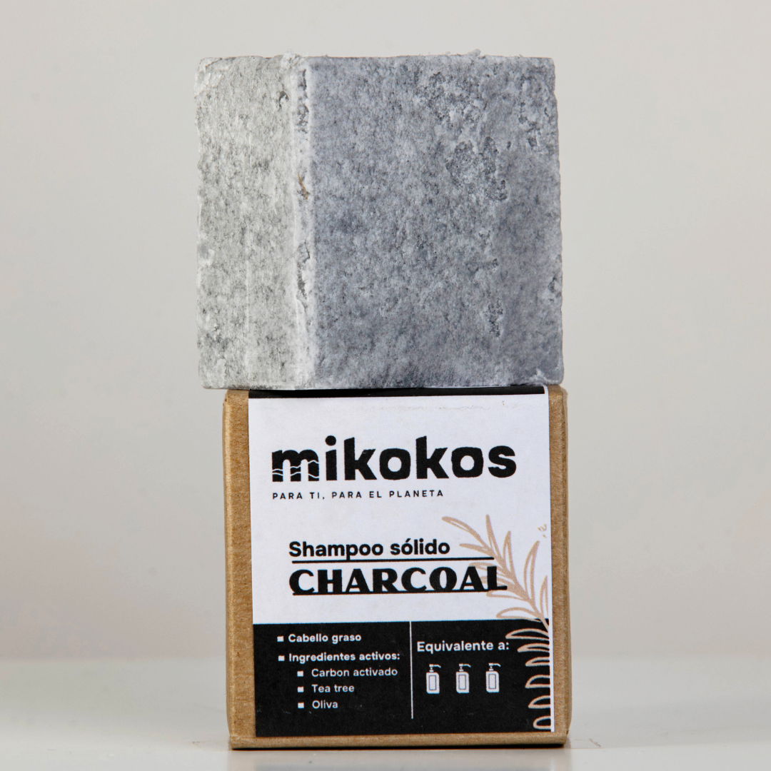 Charcoal: Shampoo en Barra Detox y Control Grasa