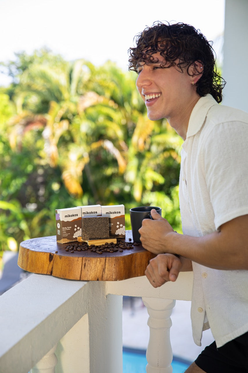 Café: Barra de Jabón Exfoliante y Energizante