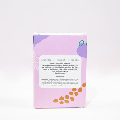 Coco y Nueces: Jabón en Barra Exfoliación Suave e Hidratación