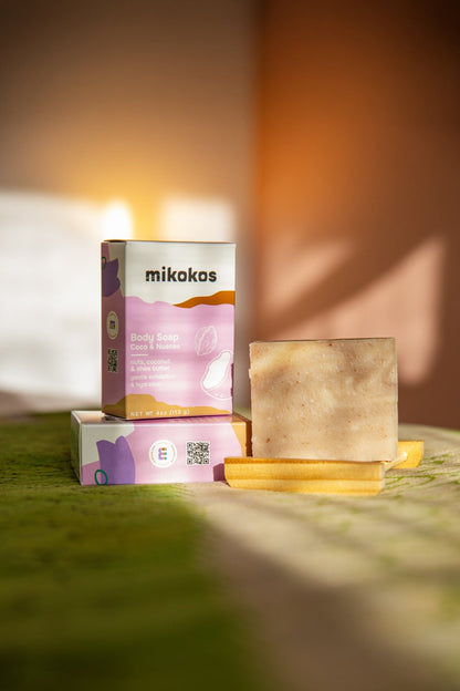 Coco y Nueces: Jabón en Barra Exfoliación Suave e Hidratación