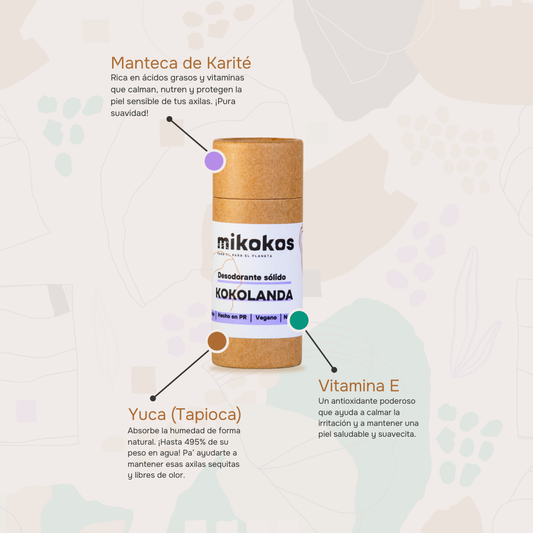 Kokolanda: Desodorante Sólido Tropical Amigo de tu Piel